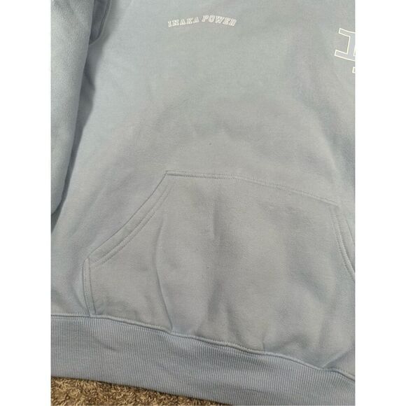 Inaka Power IP Light Blue Hoodie Pullover Sweatshirt Unisex S Gym Weightlifting - Picture 10 of 11